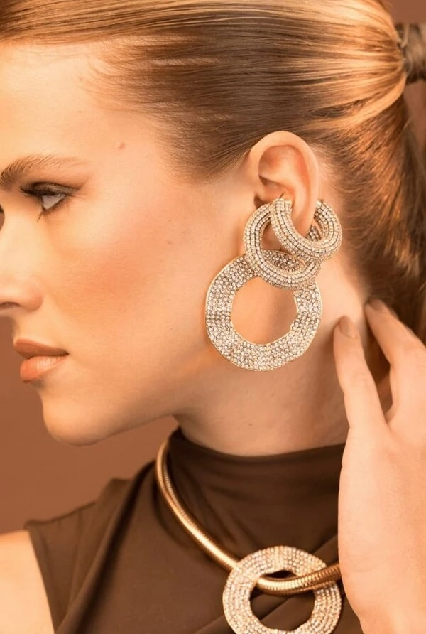 Kit Ear Cuff em Banho Ouro