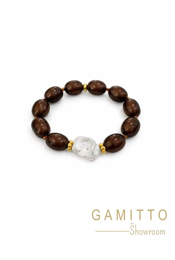 Pulseira Pérola em Banho Ouro