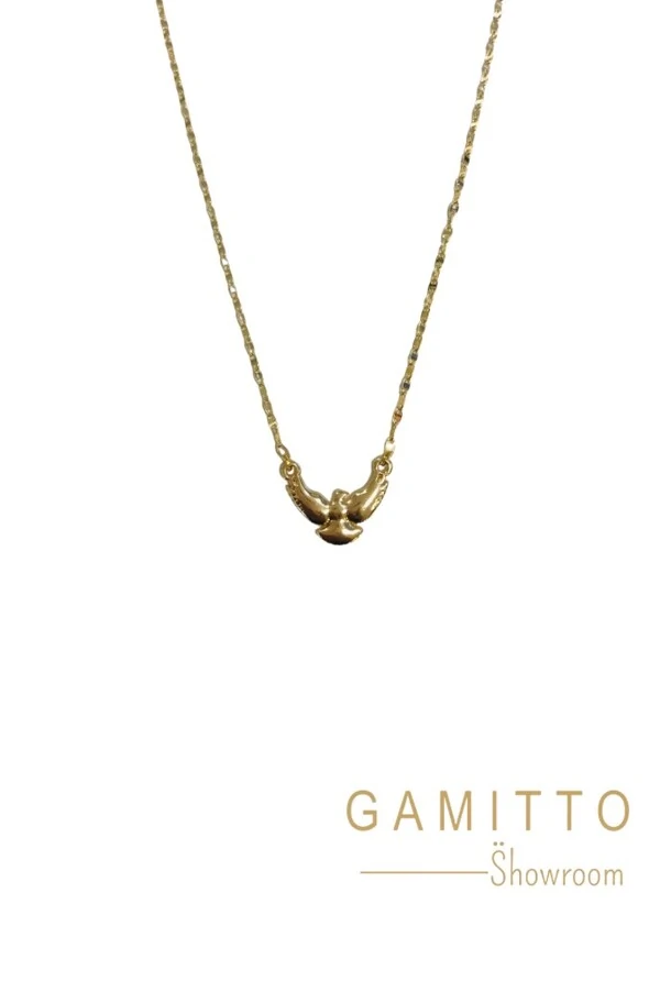 Colar Espírito Santo em Banho Ouro