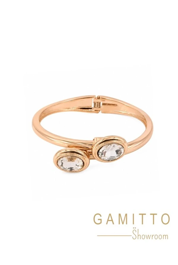 Bracelete Cristais em Banho Ouro