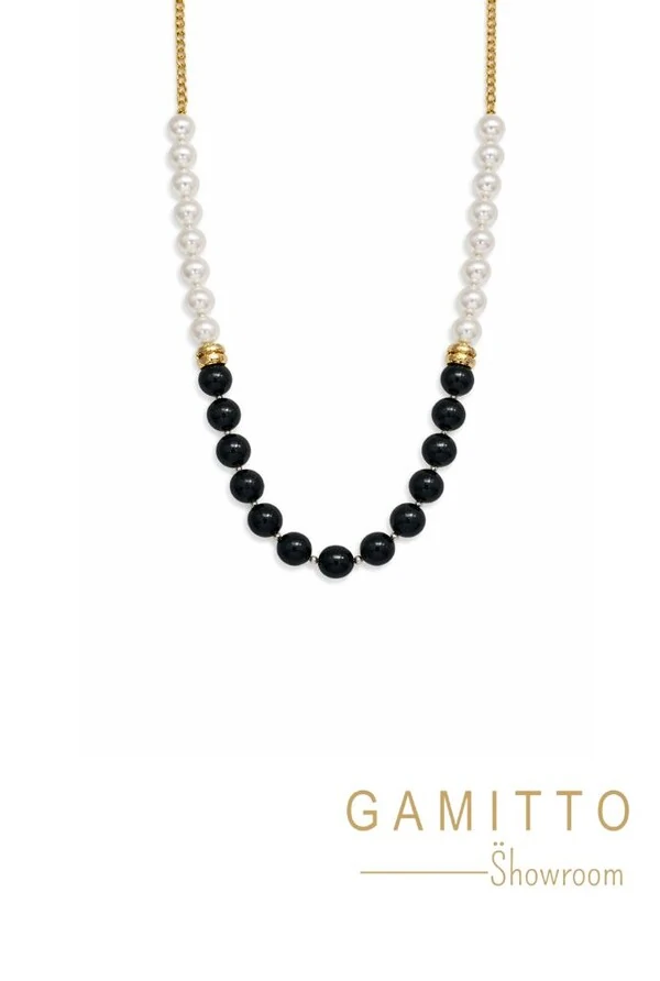 Colar Pérolas em Banho Ouro