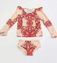 Conjunto Olivia Kids Paisley Cherry