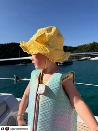 Chapéu Serena Kids Amarelo Polen