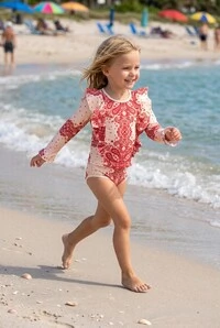 Conjunto Olivia Kids Paisley Cherry