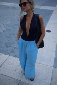 Calça Joana Azul Celeste