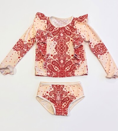 Foto Conjunto Olivia Kids Paisley Cherry
