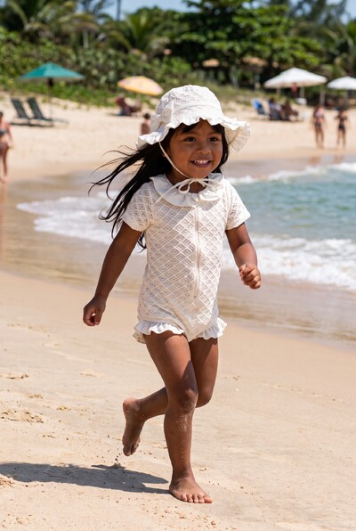 Foto Body Celina Kids Crochet Off White