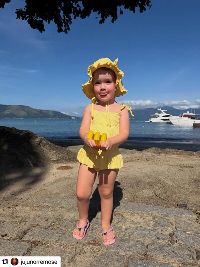 Foto Chapéu Serena Kids Amarelo Polen