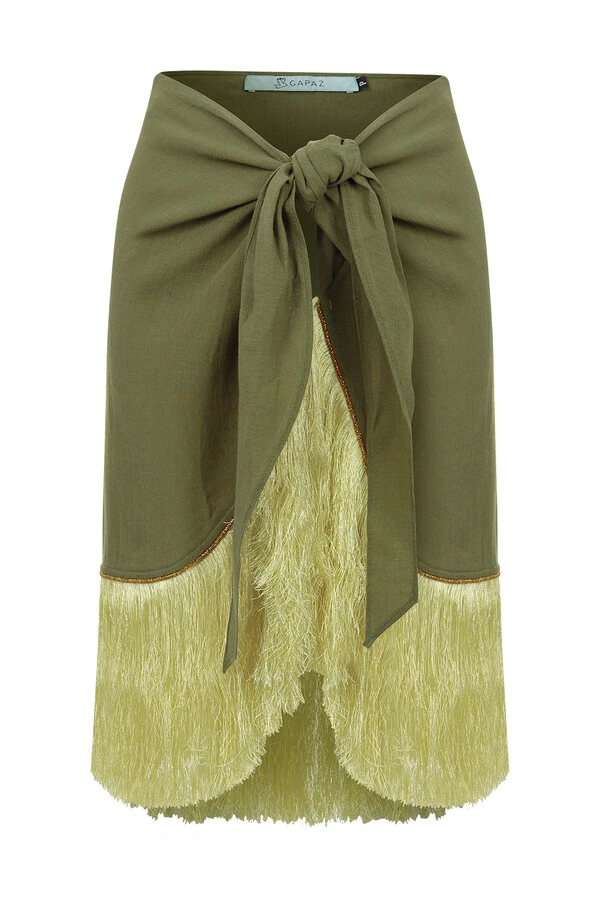 Pareo Franjas Olive