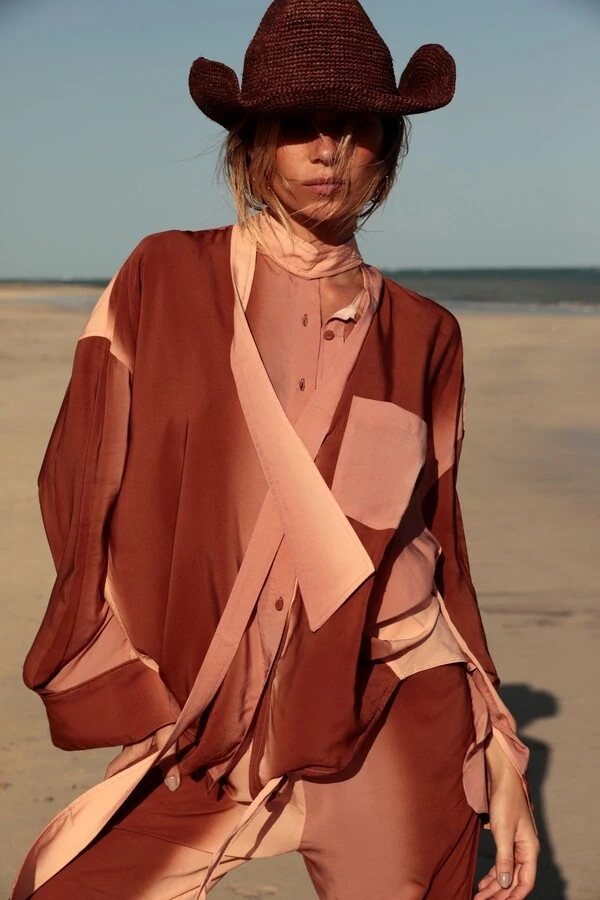 Camisa Leona Terracota