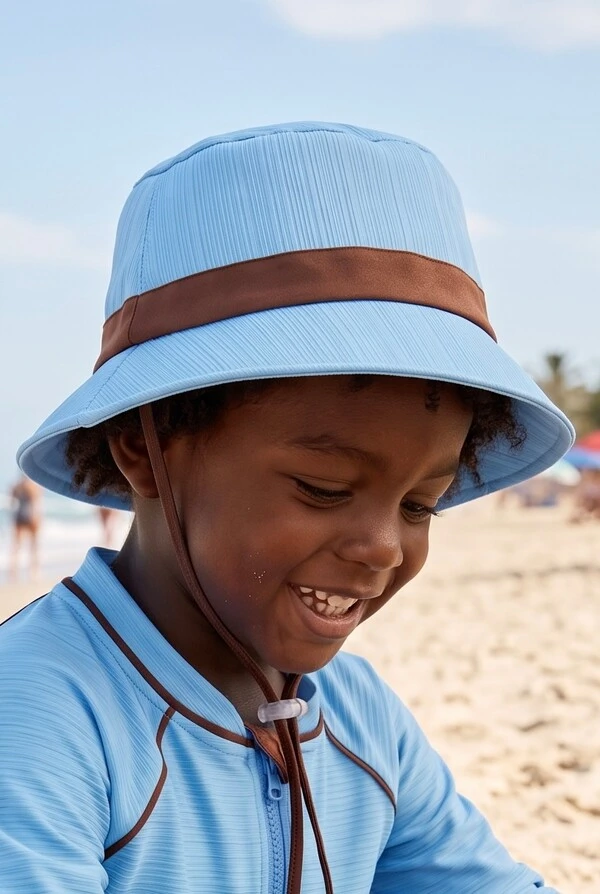 Chapeu Sail Kids Azur & Cappuccino