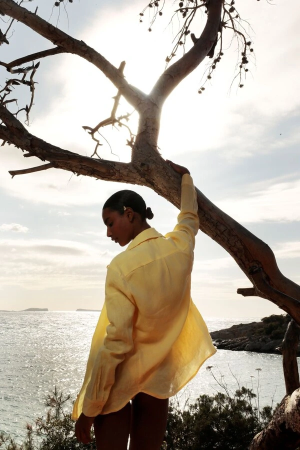 Camisa Amalfi Amarelo Polen