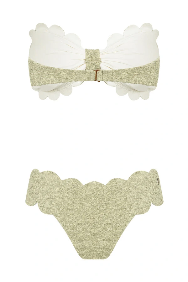 Top Santorini Laser Shimmer Olive
