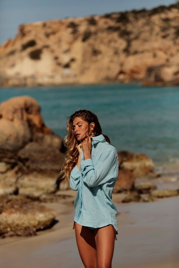Camisa Amalfi Azur