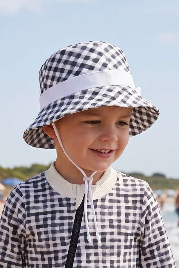 Chapeu Sail Kids Xadrez