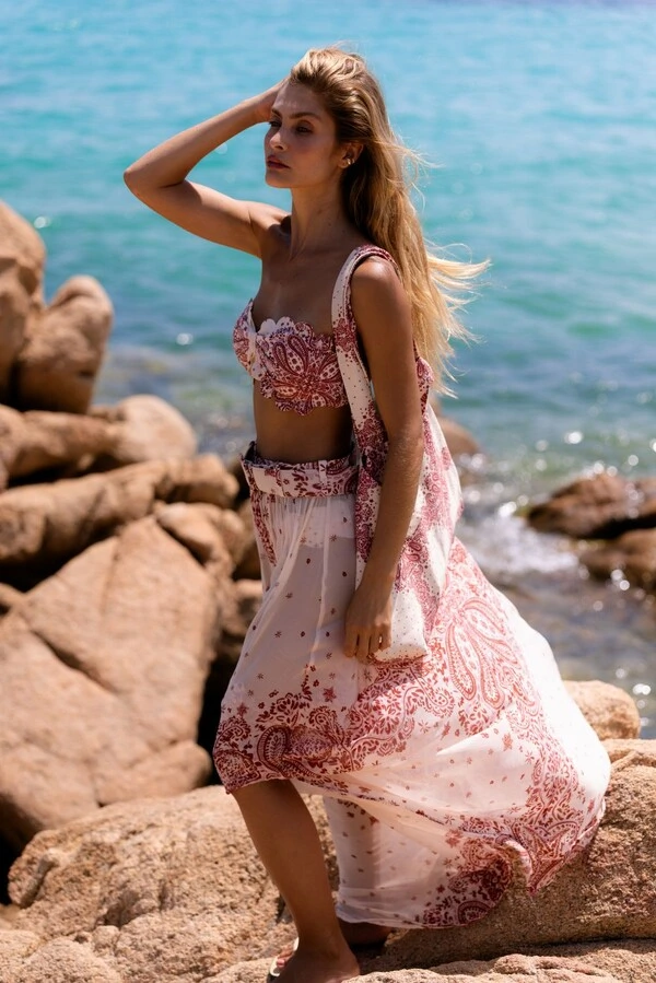 Saia Menorca Paisley Cherry