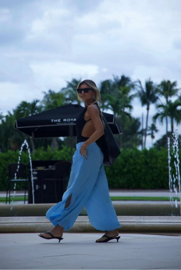 Calça Joana Azul Celeste