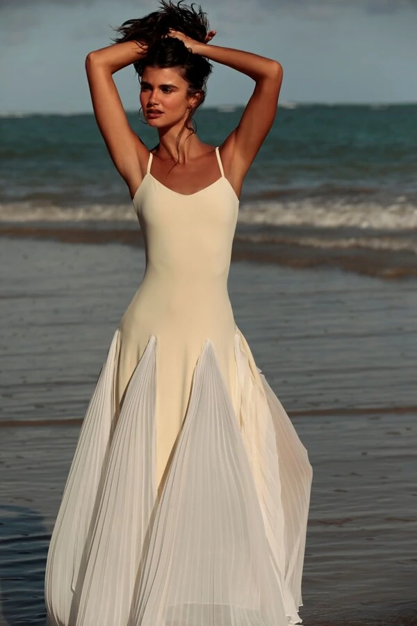 Vestido Athena Champagne