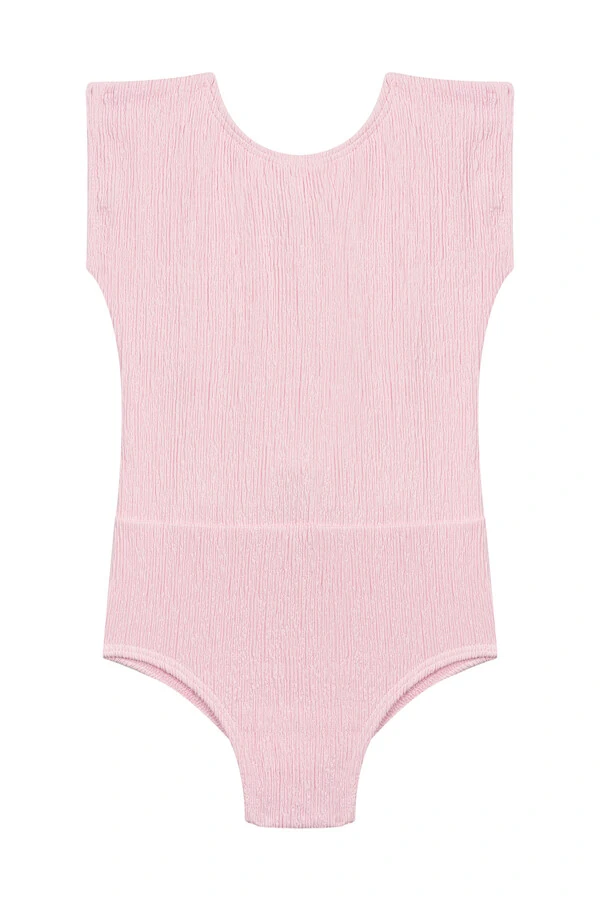Body Laço Kids Rosa Quartzo