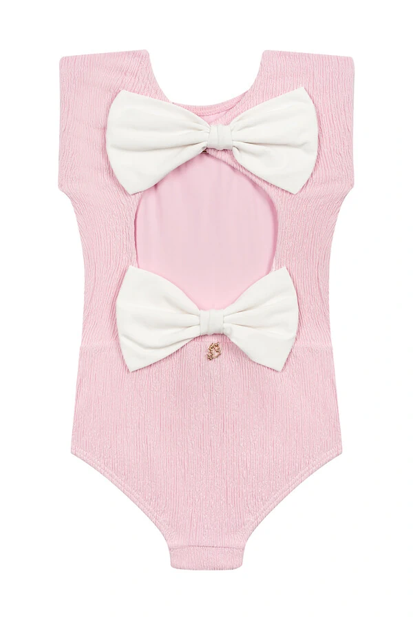 Body Laço Kids Rosa Quartzo
