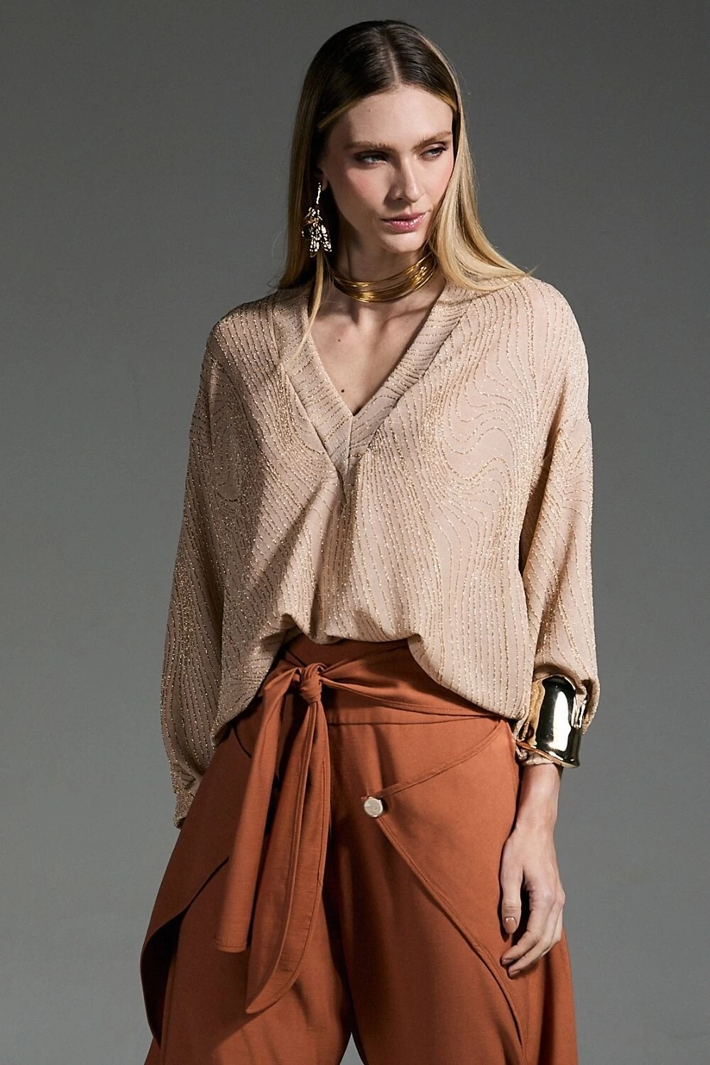 FotoBlusa Ampla Lurex