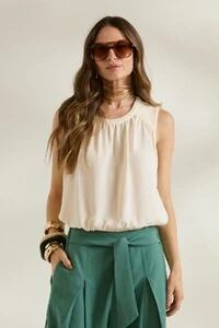 Blusa Ombro Boucle