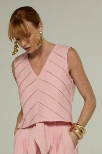 Blusa Frente Pregas