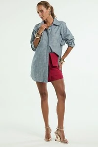 Shorts Saia Transpasse Pespontado