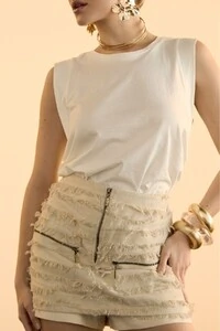 Shorts Saia Sarja Franja