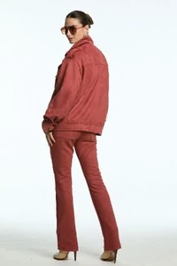 Calça Bootcut Camurça