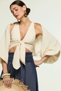 Blusa Manga Sobreposta