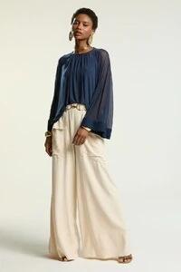 Calça Linho Pantalona