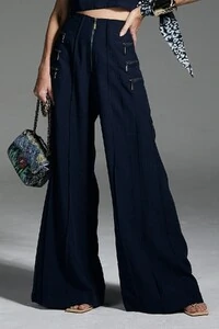 Calça Nervuras Ziper