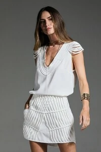 Shorts Saia Tiras Viés