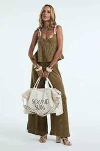 Blusa Malha Alça Corda