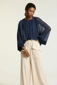 Calça Linho Pantalona