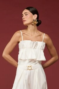 Blusa Franzido Sobreposto