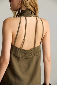 Blusa Gola Tiras Viés