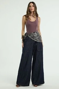 Calça Jeans Cós Tranças