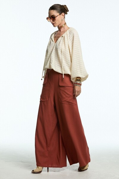 FotoCalça Linho Pantalona