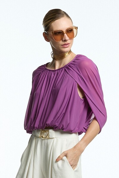 Foto Blusa Tule Capa