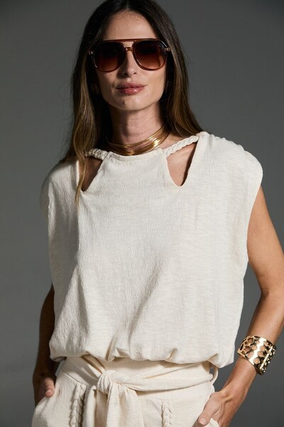 Foto Blusa Malha Trança