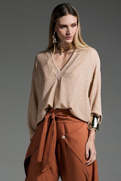 Foto Blusa Ampla Lurex