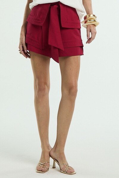 Foto Shorts Saia Transpasse Pespontado