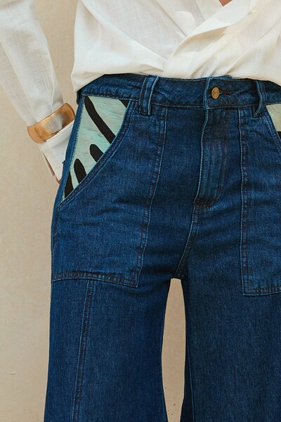 FotoCalça Jeans Couro