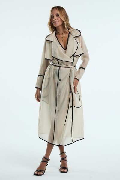 Foto Trench Coat Organza Vivado