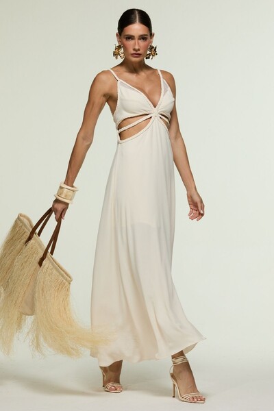 Foto Vestido Lateral Tranças