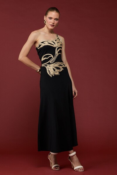 Foto Vestido Jersey Bordado