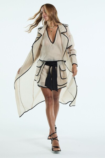 FotoTrench Coat Organza Vivado