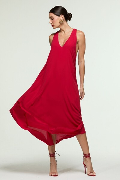 FotoVestido Fluido Crepe